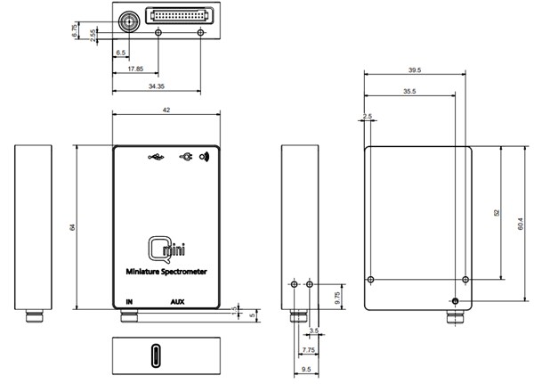 回路図 - Broadcom AFBR-S20M2x光センサ開発ツール